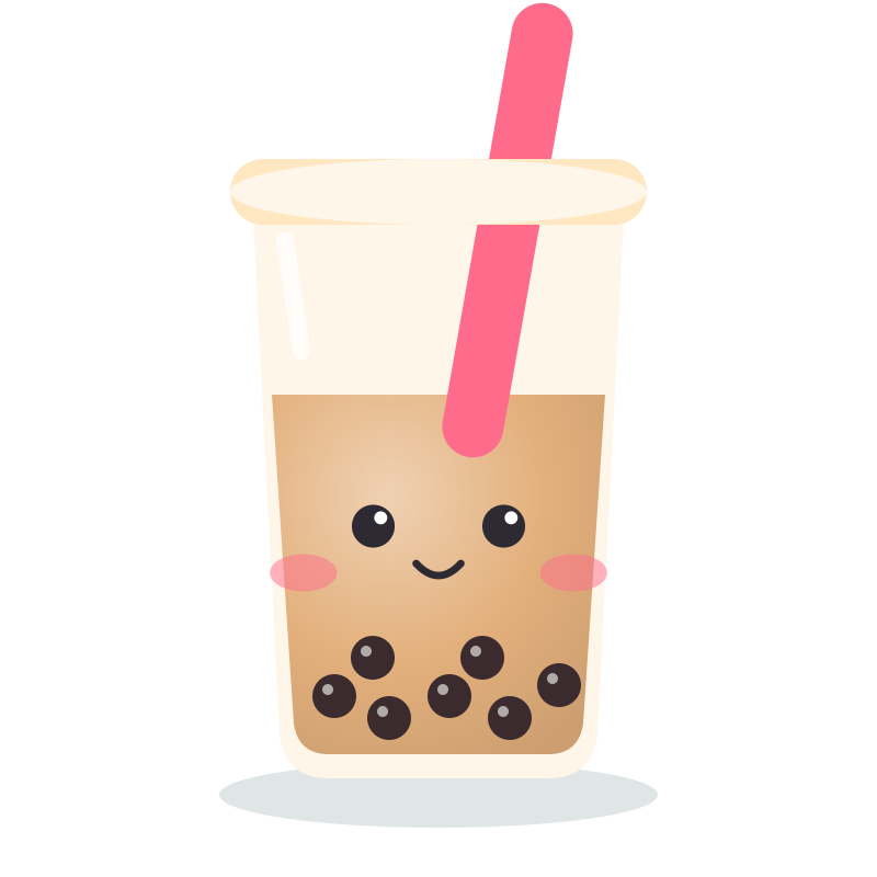 A boba tea squishy