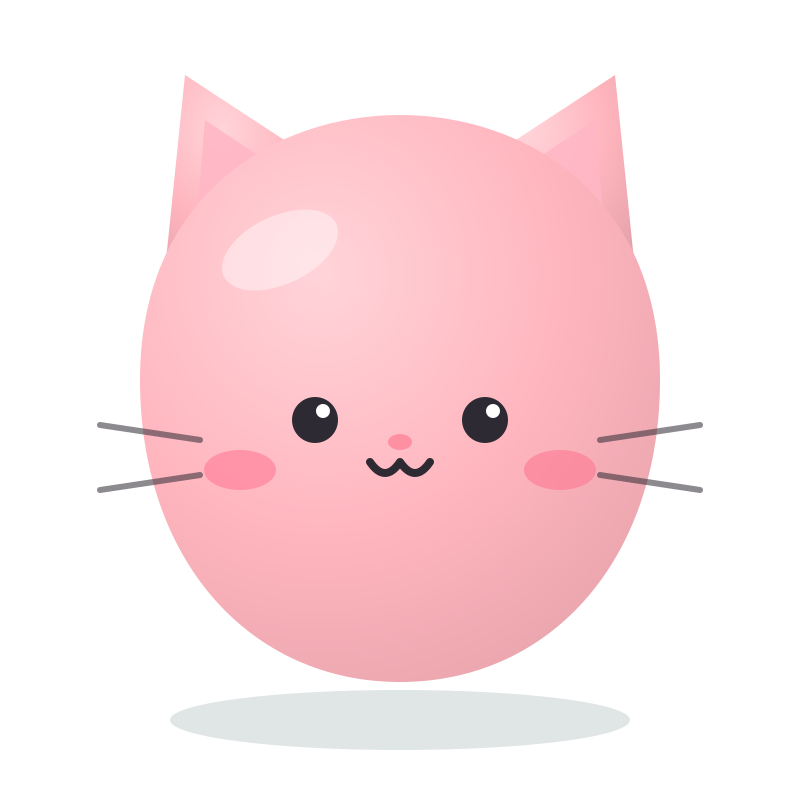 A pink jumbo cat squishy