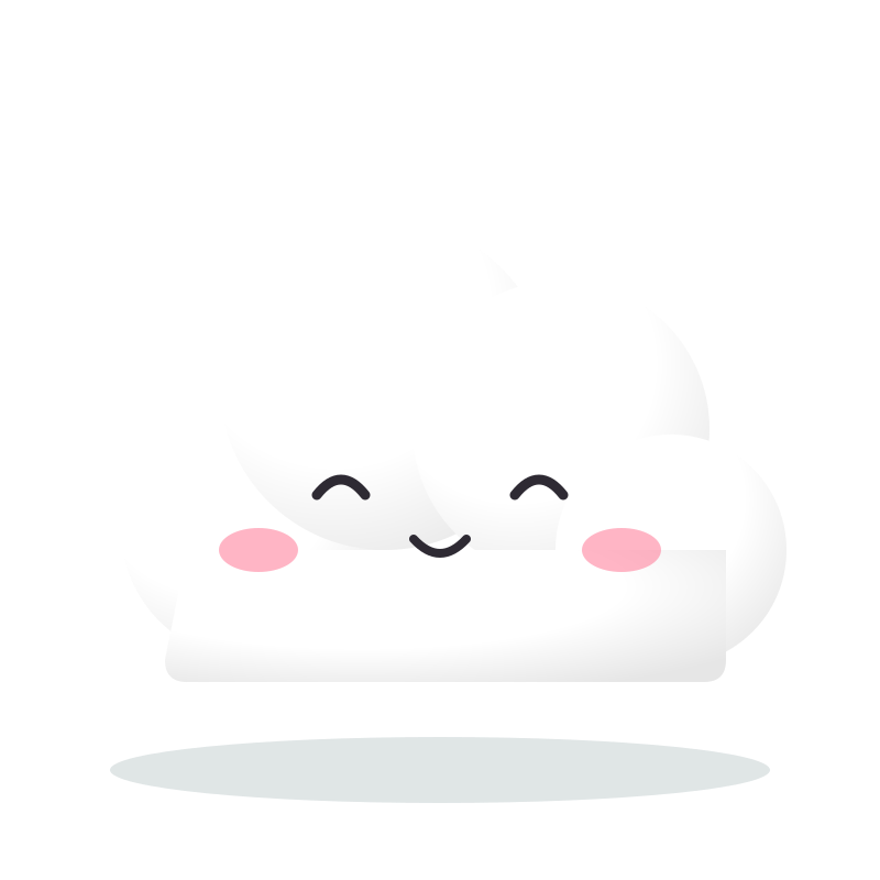 A white cloud squishy